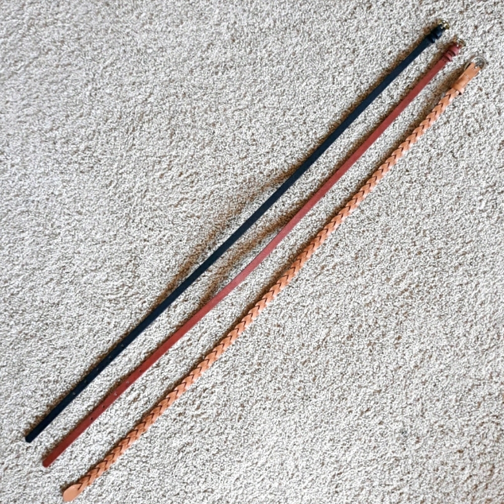 Three NWOT Old Navy Skinny Belts Bundle Small XS